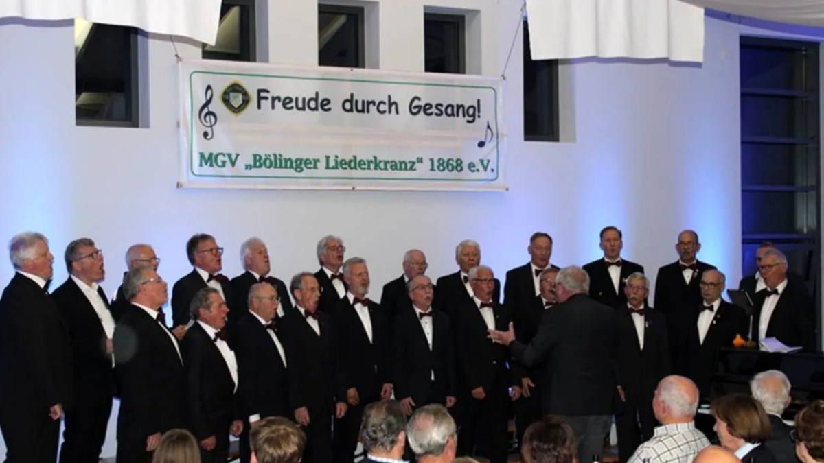 MGV „Bölinger Liederkranz“ 1868 zelebrierte großes Jubiläumskonzert