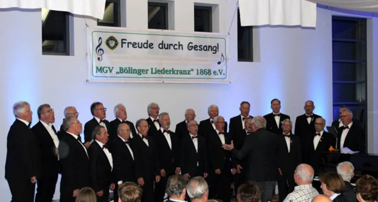 MGV „Bölinger Liederkranz“ 1868 zelebrierte großes Jubiläumskonzert